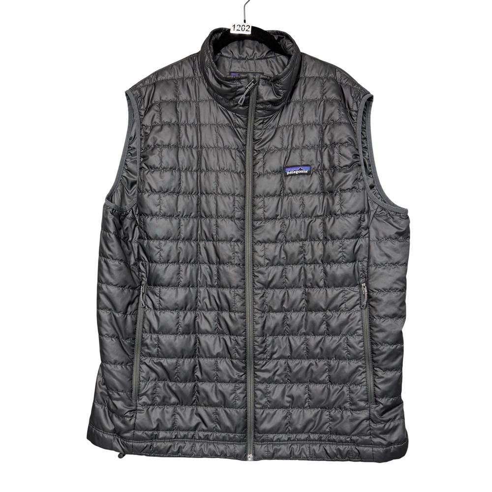 Patagonia Nano Puff Vest Mens XL Gray Quilted Insulated Puffer Gorpcore Hiking